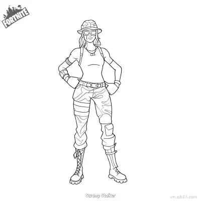 Free printable Swamp Stalker 01 Coloring Page - Free PDF Printable Fortnite Coloring Sheets coloring page